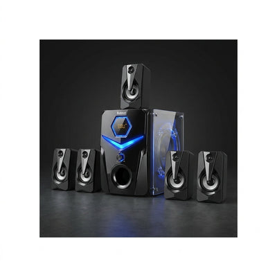 Home Theater Surround Sound System Built for Immersive Audio, 1000W Peak Power, 8 Inch Subwoofer, 5.1 Channel