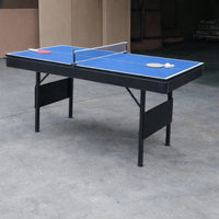 Pool Table Built for Game Rooms, 3-in-1 Design, Folding Steel Legs, Complete Accessory Set, Portable Storage