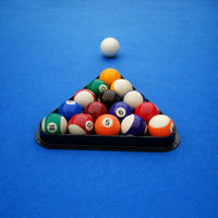 Pool Table Built for Game Rooms, 3-in-1 Design, Folding Steel Legs, Complete Accessory Set, Portable Storage