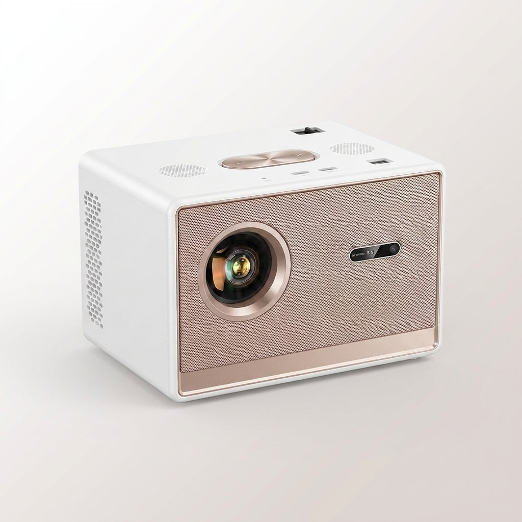 T5 Max Full HD 1080P Projector 4K Google TV 11.0 1000ANSI Wifi 6 Auto Focus Professionalbass Home Theater Projector — Studio Shot