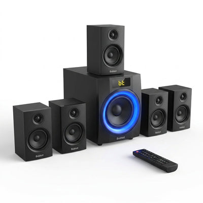 Wireless Home Theater System Built for Premium Sound, 1000W Power, 8 Inch Subwoofer, 5.1 Channel Surround