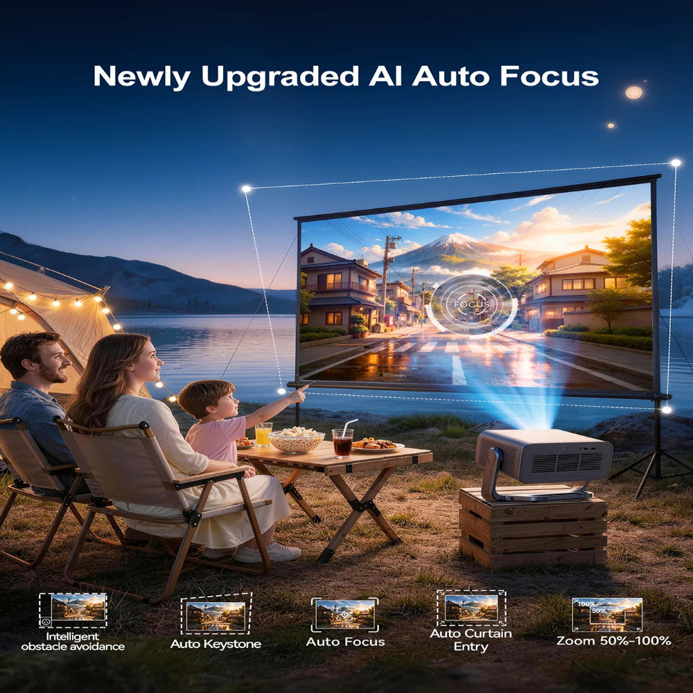 TD99W 4K Full HD 1080P WIFI Video Beam Projector Portable Voice Control TD99W 50W Dolby Home Theater Cinema Projector