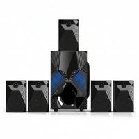 1000W Surround System 5 Wired Satellite Audio Speakers 8 Inch Subwoofer 5.1/2.1 Channel Home Theater Deep Bass Support ARC Optical Bluetooth Karaoke Input